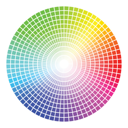Color Wheel Vector Template Isolated on White Background.のイラスト素材
