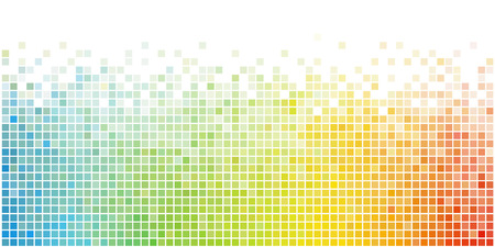 Abstract Rainbow Square Mosaic Vector Background. Colorful Creative Banner Design.のイラスト素材