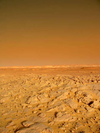 landscape on the red planet Marsの写真素材