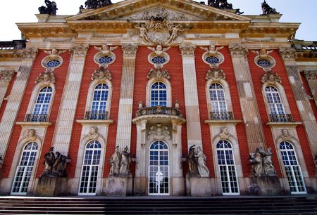 Palace in the garden of Sanssouci, Potsdam, Berlin, Germanyの写真素材