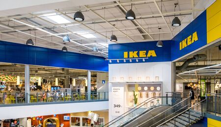 Samut Prakan ,Thailand - May 17,2018 : Front shop of IKEA Thailand in Mega Bangna Department Store,Samut Prakanのeditorial素材