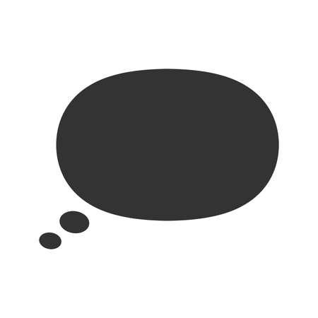 Illustration icon of balloon, frame, and message (silhouette version).のイラスト素材