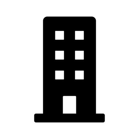 Simple vector icons for buildings, companies, offices, real estate, etc.のイラスト素材