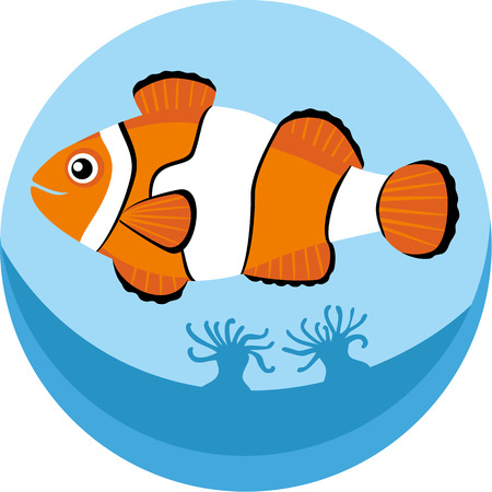 Vector illustration of tropical fishのイラスト素材