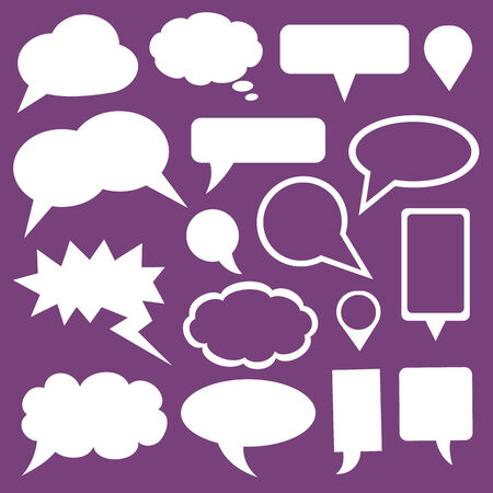 Set of vector speech bubblesのイラスト素材