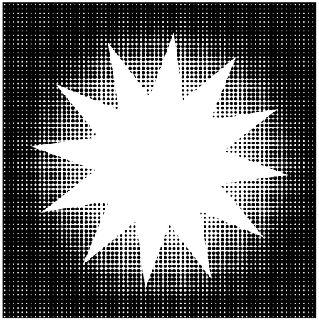 Halftone background with star shape copy spaceのイラスト素材