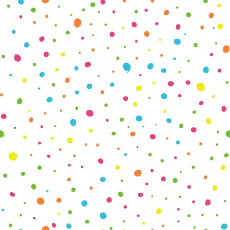 Colorful ink splashes - seamless patternのイラスト素材