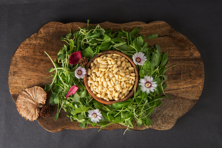 It's pine nuts salad.の写真素材