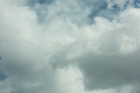 The picture is the sky of Korea. In Korea, air pollution caused by fine dust is serious, making it difficult to see clear sky.の写真素材