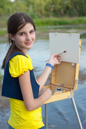 Girl artistの写真素材