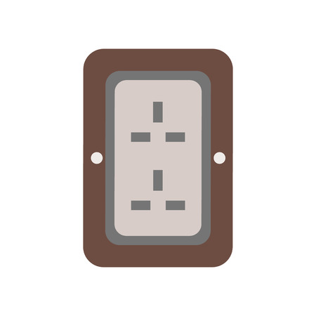 Plug icon vector isolated on white background for your web and mobile app designのイラスト素材