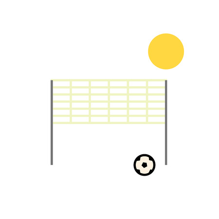 Beach volleyball icon vector isolated on white background for your web and mobile app designのイラスト素材