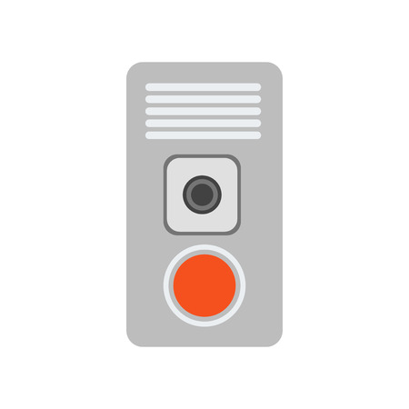 Intercom icon vector isolated on white background for your web and mobile app designのイラスト素材