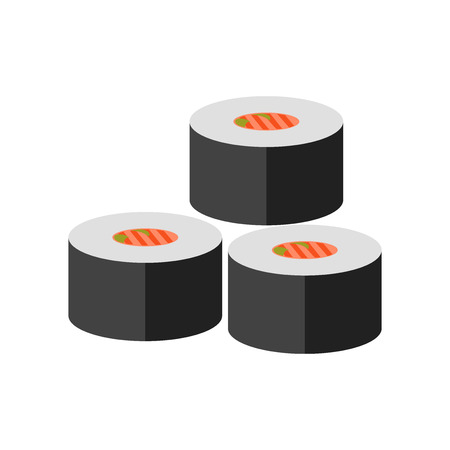Sushi icon vector isolated on white background for your web and mobile app designのイラスト素材