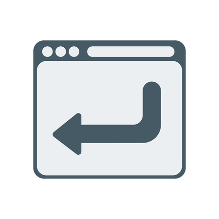 Browser icon vector isolated on white background for your web and mobile app designのイラスト素材