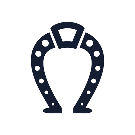 Horseshoe icon vector isolated on white background for your web and mobile app designのイラスト素材