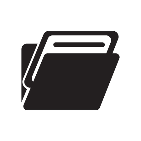 Folder icon vector isolated on white background for your web and mobile app design, Folder icon conceptのイラスト素材