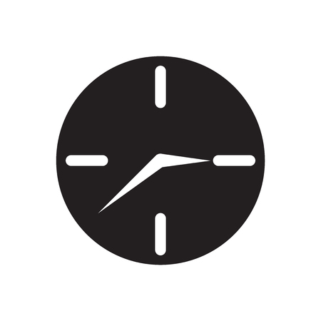 Clock icon vector isolated on white background for your web and mobile app design, Clock icon conceptのイラスト素材