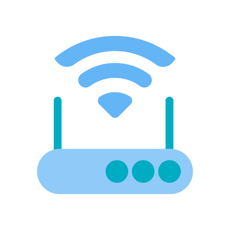 Modem icon vector isolated on white background for your web and mobile app design, Modem icon conceptのイラスト素材
