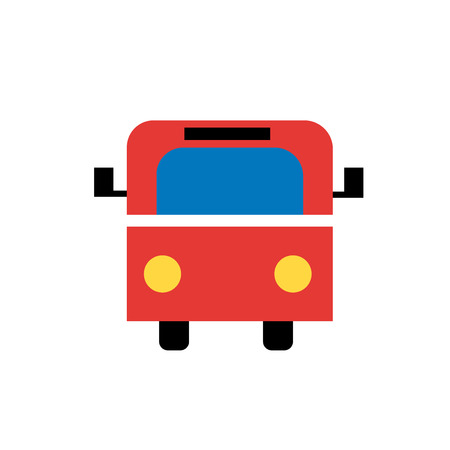 Bus icon vector isolated on white background for your web and mobile app designのイラスト素材