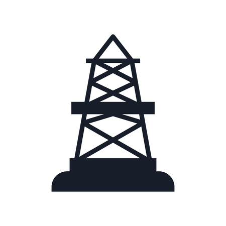 Oilfield icon vector isolated on white background for your web and mobile app designのイラスト素材