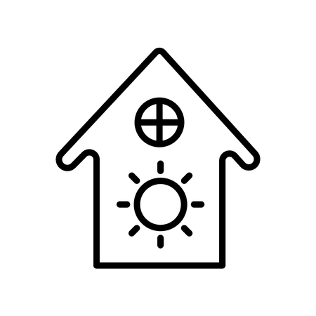House icon vector isolated on white background, House transparent sign , line and outline elements in linear styleのイラスト素材