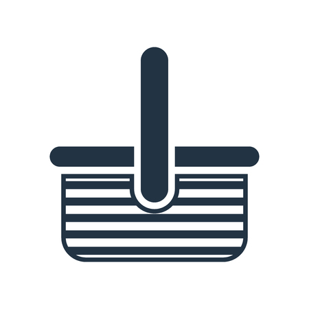 Basket icon vector isolated on white background, Basket transparent signのイラスト素材