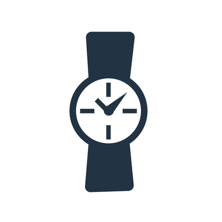 Watch icon vector isolated on white background, Watch transparent signのイラスト素材