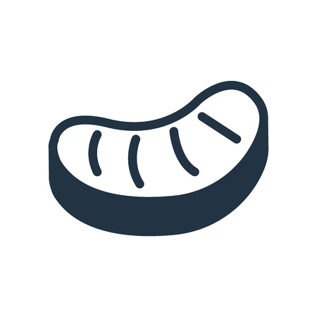 Steak icon vector isolated on white background, Steak transparent signのイラスト素材