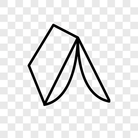 Wigwam vector icon isolated on transparent background, Wigwam logo conceptのイラスト素材