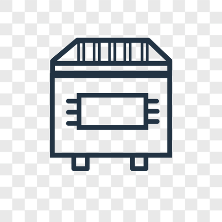 Trash bin vector icon isolated on transparent background, Trash bin logo conceptのイラスト素材