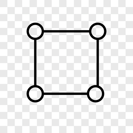 Crop vector icon isolated on transparent background, Crop logo conceptのイラスト素材