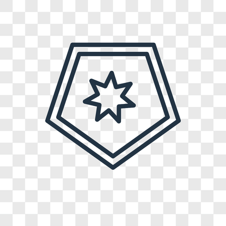 Shield vector icon isolated on transparent background, Shield logo conceptのイラスト素材