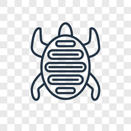 Tortoise vector icon isolated on transparent background, Tortoise logo conceptのイラスト素材