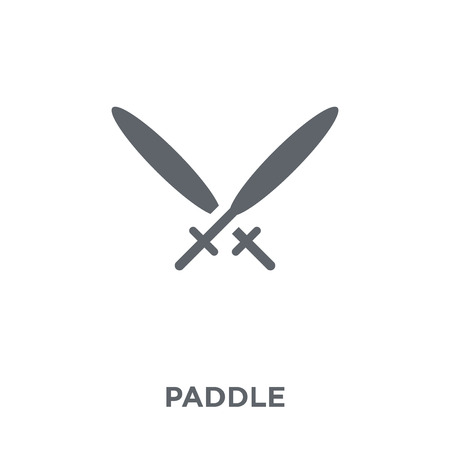Paddle icon. Paddle design concept from Camping collection. Simple element vector illustration on white background.のイラスト素材