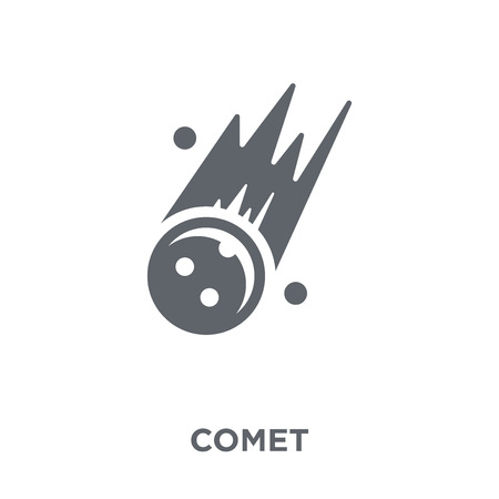 Comet icon. Comet design concept from Astronomy collection. Simple element vector illustration on white background.