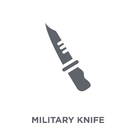Military Knife icon. Military Knife design concept from Army collection. Simple element vector illustration on white background.のイラスト素材