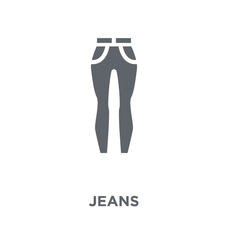 Jeans icon. Jeans design concept from  collection. Simple element vector illustration on white background.のイラスト素材