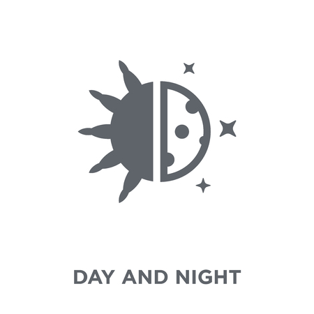 Day and night icon. Day and night design concept from Astronomy collection. Simple element vector illustration on white background.のイラスト素材