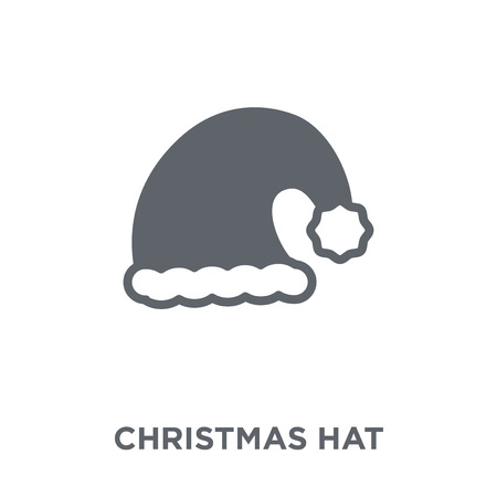 Christmas hat icon. Christmas hat design concept from Christmas collection. Simple element vector illustration on white background.のイラスト素材