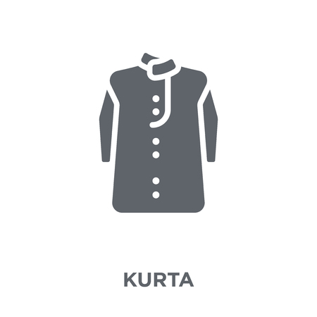 Kurta icon. Kurta design concept from Kurta collection. Simple element vector illustration on white background.のイラスト素材