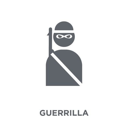 guerrilla icon. guerrilla design concept from Army collection. Simple element vector illustration on white background.のイラスト素材