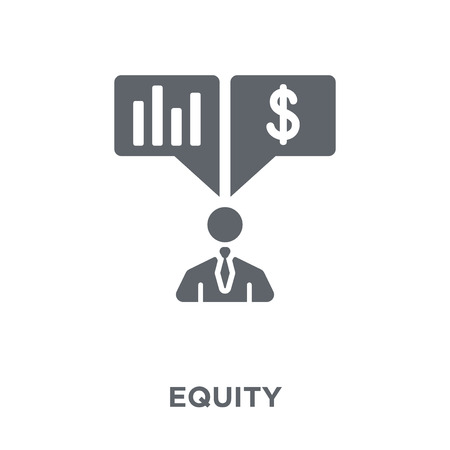 Equity icon. Equity design concept from Equity collection. Simple element vector illustration on white background.のイラスト素材