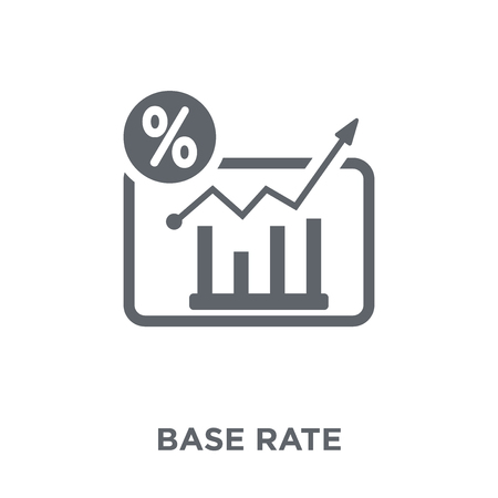 Base rate icon. Base rate design concept from Base rate collection. Simple element vector illustration on white background.