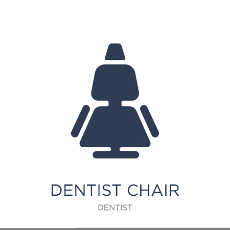 Dentist chair icon. Trendy flat vector Dentist chair icon on white background from Dentist collection, vector illustration can be use for web and mobile, eps10のイラスト素材