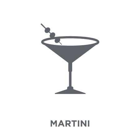 Martini icon. Martini design concept from Drinks collection. Simple element vector illustration on white background.のイラスト素材