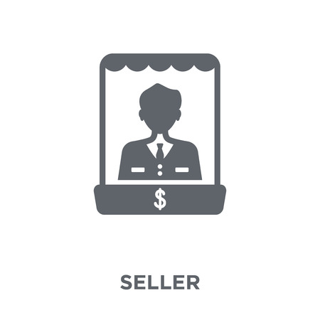 Seller icon. Seller design concept from  collection. Simple element vector illustration on white background.のイラスト素材