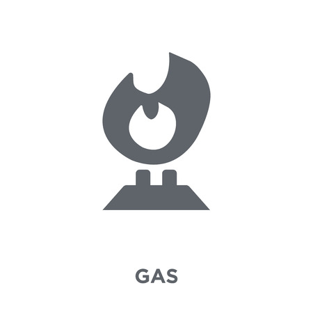 Gas icon. Gas design concept from Ecology collection. Simple element vector illustration on white background.のイラスト素材