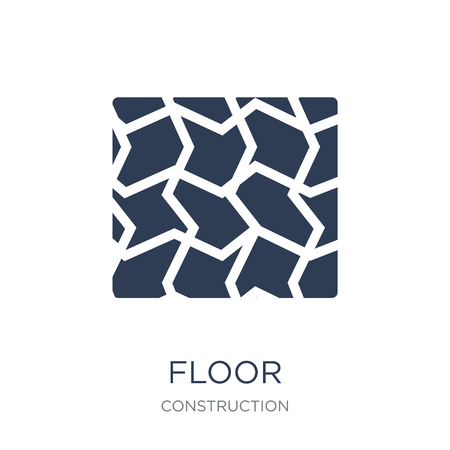 Floor icon. Trendy flat vector Floor icon on white background from Construction collection, vector illustration can be use for web and mobile, eps10のイラスト素材