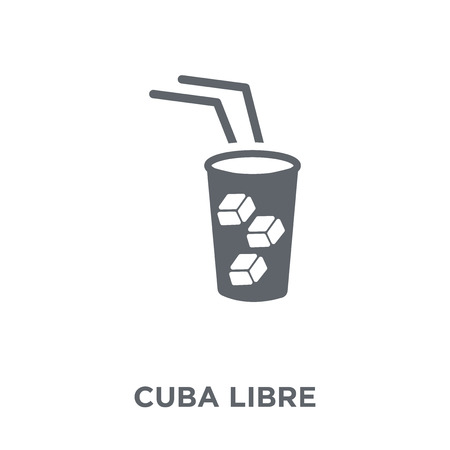 Cuba libre icon. Cuba libre design concept from Drinks collection. Simple element vector illustration on white background.のイラスト素材